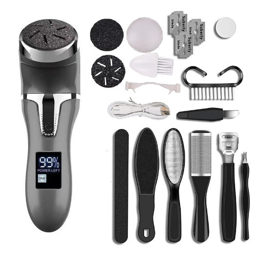 LCD Digital Display Electric Vacuum Cleaner Foot Scrubber Exfoliating Pedicure Beauty Supplies Gadgets LCD Digital Display Electric Vacuum Cleaner Foot Scrubber Exfoliating Pedicure Beauty Supplies Gadgets